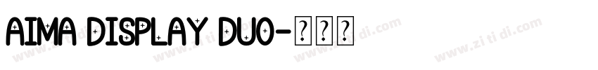 aima display duo字体转换